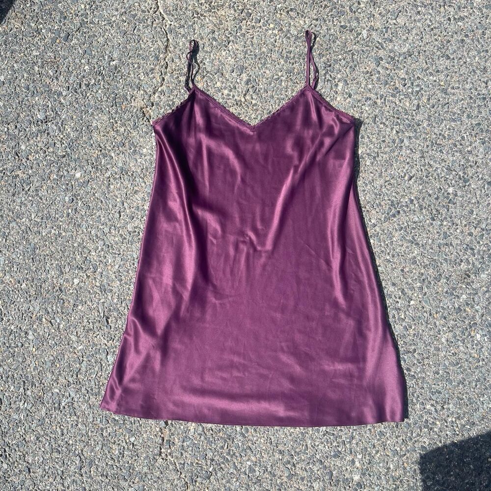 American-vintage Women's Burgundy and Purple Dress